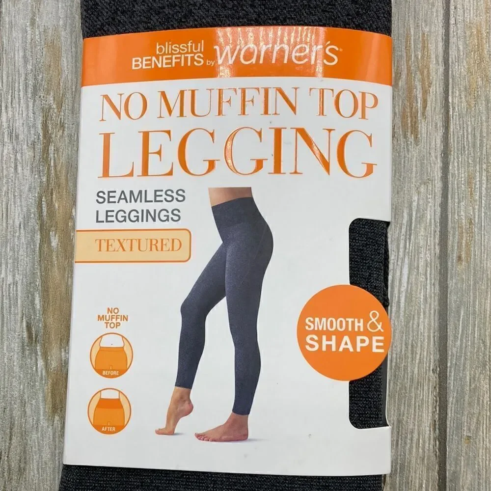 Women’s No Muffin Top Twill Seamless Shaping Textured Leggings Size XS